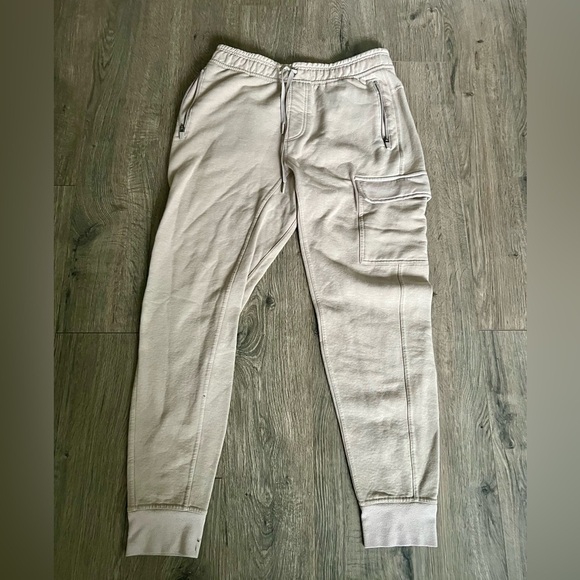 90 Degree By Reflex Other - 90 Degree by Reflex Men’s Beige Cargo Joggers M EUC medium off white drawstring‌